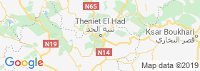 Theniet El Had map